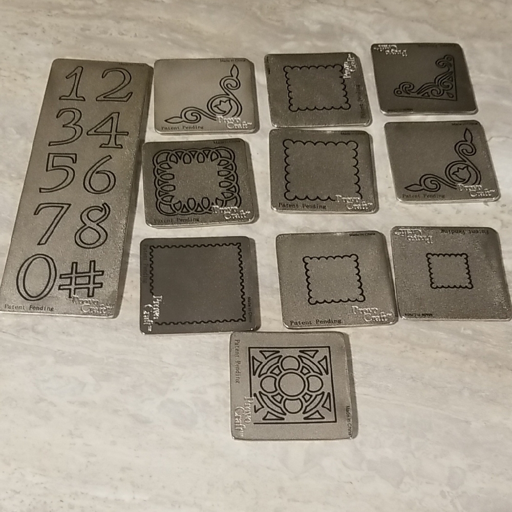 Lot Of Scrapbooking Metal Dies For Cuttlebug